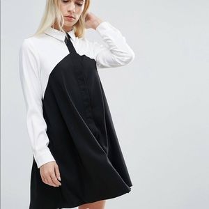 ASOS Color Block Shirt Dress - Petite